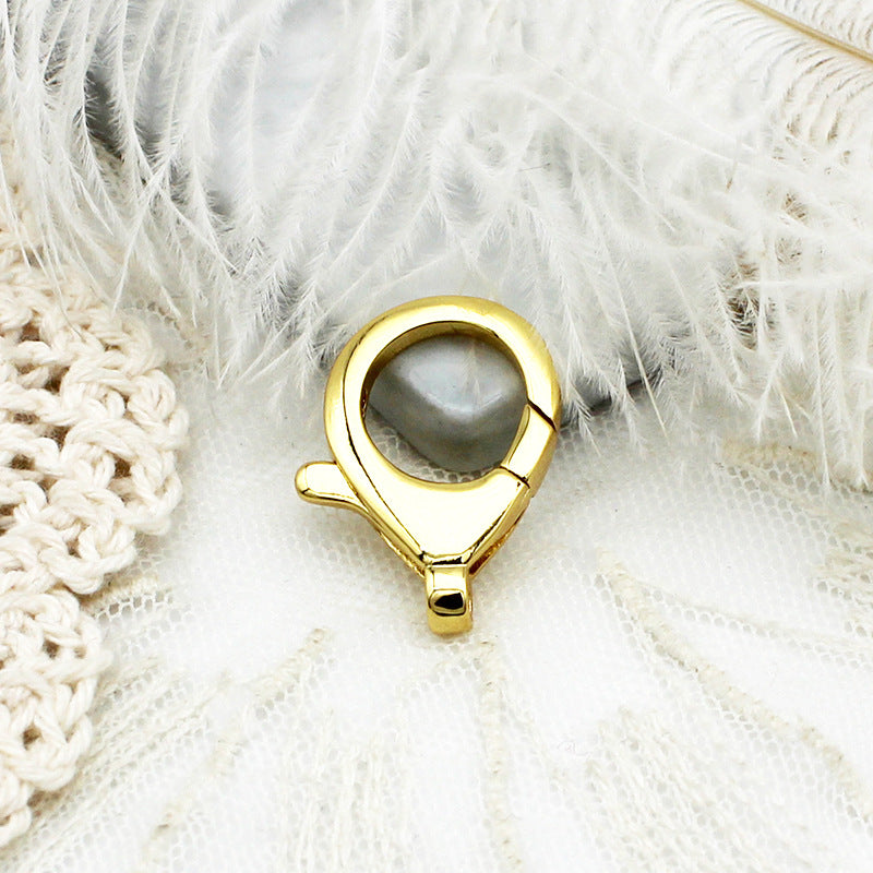 Wholesale of Gold Lobster Buckle Copper DIY Jewelry Accessories